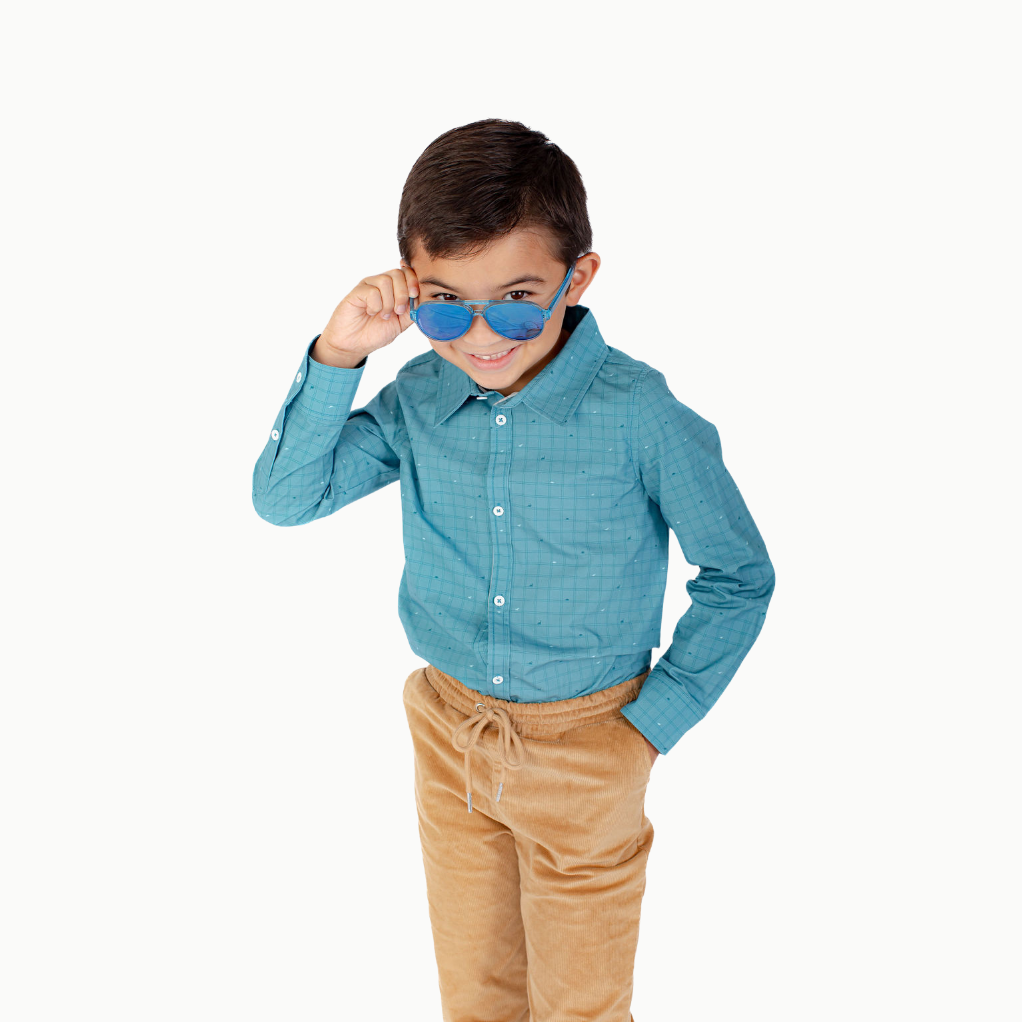 Boys button down clearance