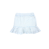 tennis skirt, knit, blue heart stripes