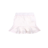 tennis skirt, knit, pink heart stripes