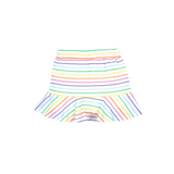 tennis skirt, knit, rainbow heart stripes