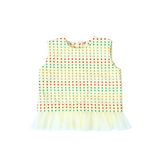 convertible top, tulle, ladybug print