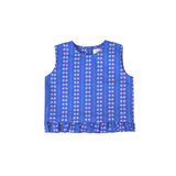 convertible top, ruffles, purple floral print