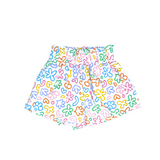 day short, pockets, rainbow doodle print