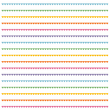 Tennis Skirt in Rainbow Heart Stripe