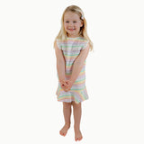 Tennis Skirt in Rainbow Heart Stripe