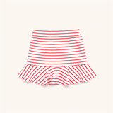 Tennis Skirt in Red Heart Stripe
