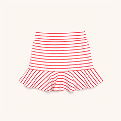 Tennis Skirt in Red Heart Stripe