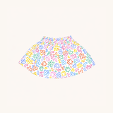 Ruffle Skirt in Rainbow Doodle