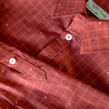 Boys' Button Down in Red Dino