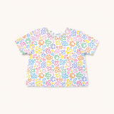 The Bow Top in Rainbow Doodle