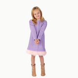 The Convertible Dress in Purple Carousel