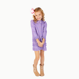 Ruffle Dress in Purple Carousel