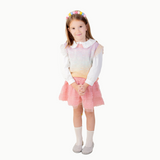 Sweater Vest in Light Rainbow
