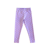 Nylon Leggings in Purple Carousel