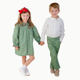 Girls' Holiday Dress in Christmas Village