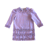 Ruffle Dress in Purple Carousel