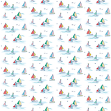 Circle Skirt in Sailboats