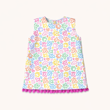 The Convertible Dress in Rainbow Doodle
