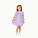 Lace Trim Dress in Purple Carousel