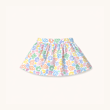 Circle Skirt in Rainbow Doodle