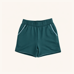 Boys' Court Shorts in Mallard Green