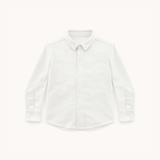 Boys' Knit Button Down in White