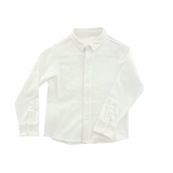 Boys' Knit Button Down in White