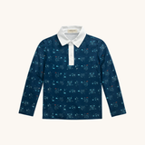 Boys' Long Sleeve Polo in Dragon