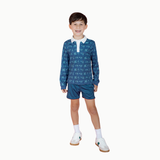 Boys' Long Sleeve Polo in Dragon
