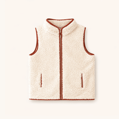 Boys' Sherpa Vest with Red Dino