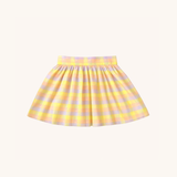 Circle Skirt in Pastel Plaid