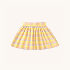 Circle Skirt in Pastel Plaid