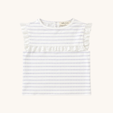 Eyelet Lace Tank in Purple Heart Stripe