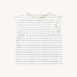 Eyelet Lace Tank in Purple Heart Stripe