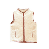 Boys' Sherpa Vest with Red Dino