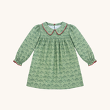 Girls' Holiday Dress in Christmas Village