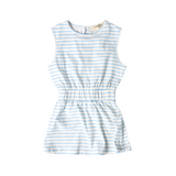 tennis dress, knit, sleeveless, blue heart stripes