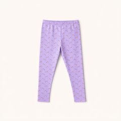 Nylon Leggings in Purple Carousel