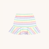 Tennis Skirt in Rainbow Heart Stripe