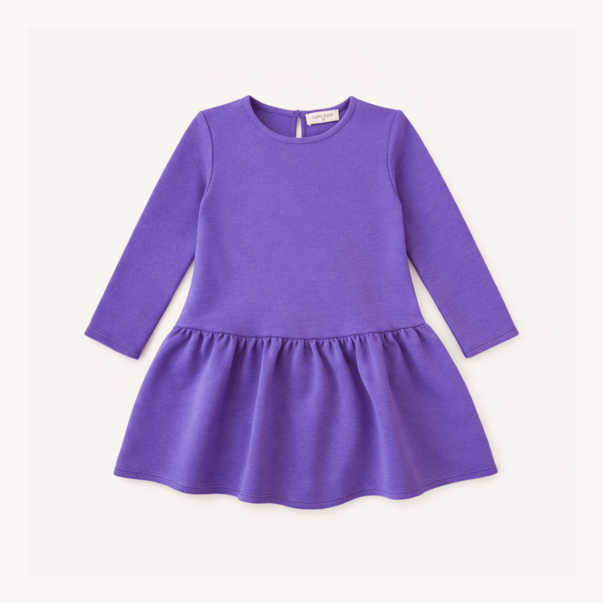 Long Sleeve Tennis Dress in Purple Nella June Long Sleeve Tennis Dress in Purple Nella June