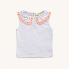 Pleated Tennis Tank in Purple/Pink