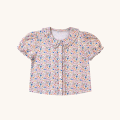 Ruffle Button Down Blouse