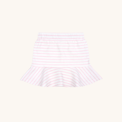 Tennis Skirt in Pink Heart Stripe