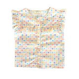 Ruffle Button Down Tank in Sea Life