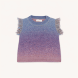 Sweater Vest in Dark Rainbow