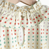 Ruffle Collar Dress - Ladybugs Marching