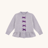 Velvet Bow Cardigan
