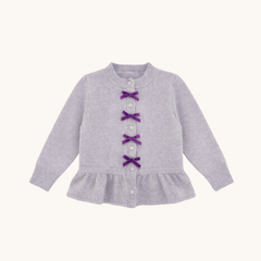 Velvet Bow Cardigan