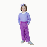 Velvet Trim Corduroy Pants