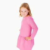 Long Sleeve Tennis Dress in Pink